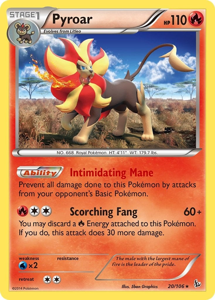 Image for Pyroar (XY - Flashfire) (20/106) - Pokemon