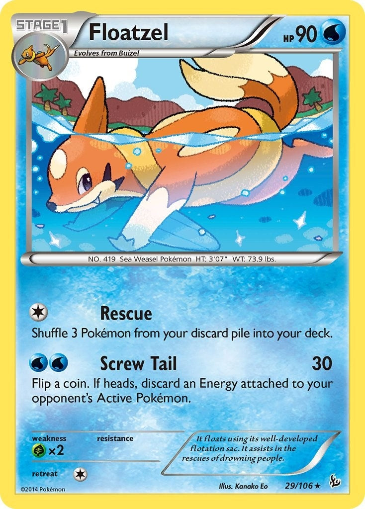 Image for Floatzel (XY - Flashfire) (29/106) - Pokemon