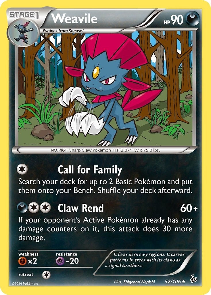 Image for Weavile (XY - Flashfire) (52/106) - Pokemon