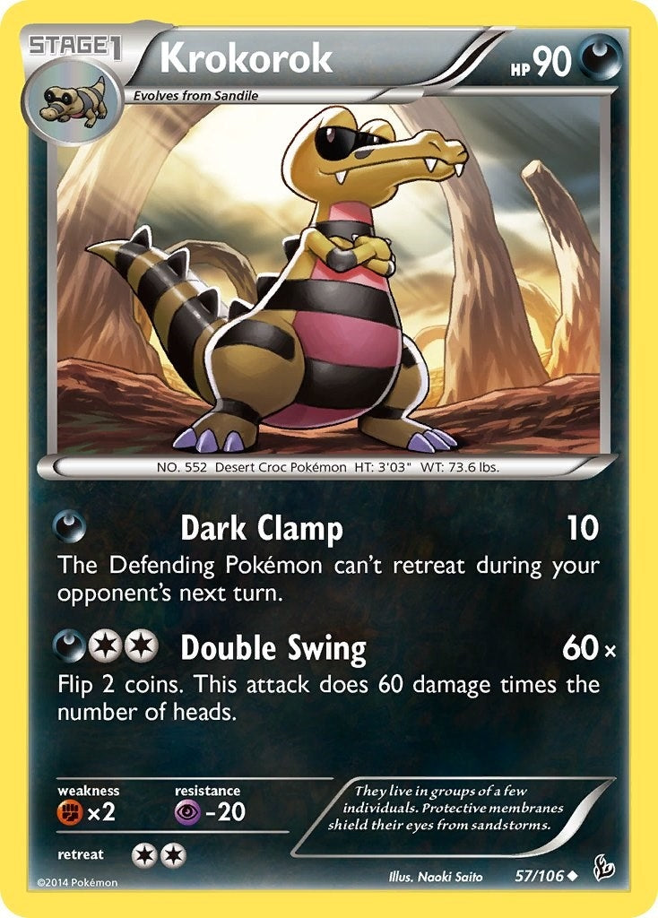 Image for Krokorok (XY - Flashfire) (57/106) - Pokemon