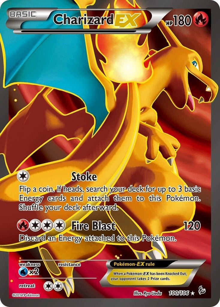 Image for Charizard EX (100 Full Art) (XY - Flashfire) (100/106) - Pokemon