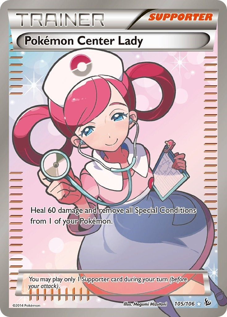 Image for Pokemon Center Lady (105 Full Art) (XY - Flashfire) (105/106) - Pokemon