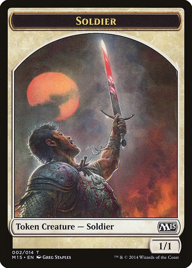 Image for Soldier Token (Magic 2015 (M15)) (2) - Magic: The Gathering