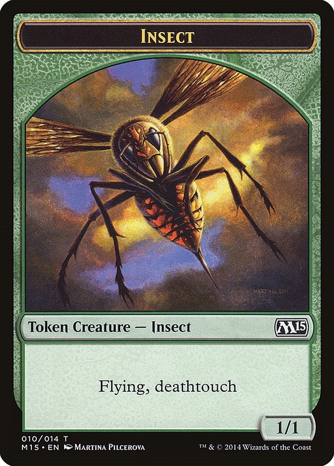 Image for Insect Token (Deathtouch) (Magic 2015 (M15)) (10) - Magic: The Gathering
