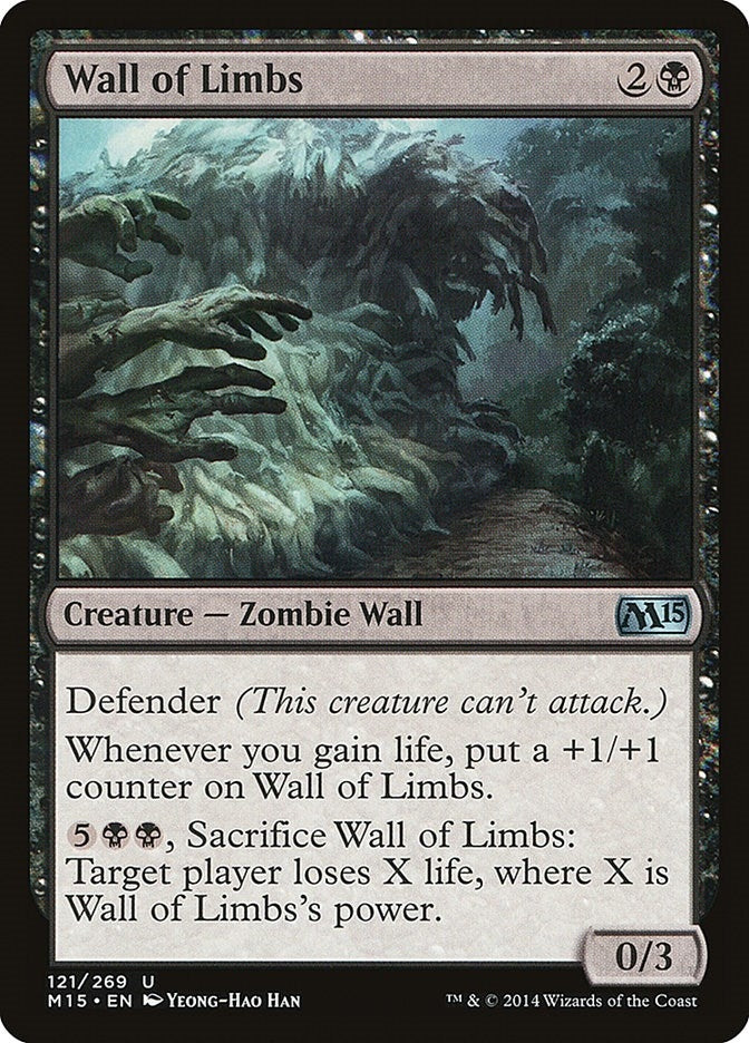 Image for Wall of Limbs (Magic 2015 (M15)) (121) - Magic: The Gathering