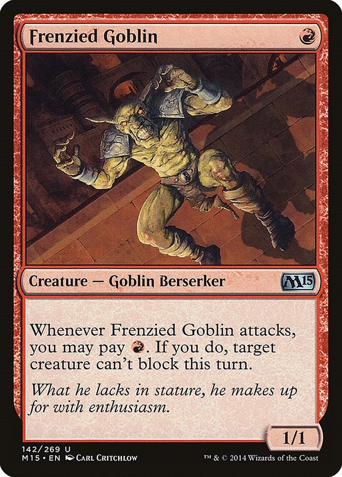 Image for Frenzied Goblin (Magic 2015 (M15)) (142) - Magic: The Gathering