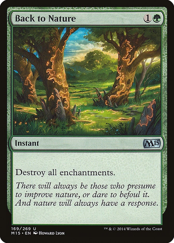 Image for Back to Nature (Magic 2015 (M15)) (169) - Magic: The Gathering