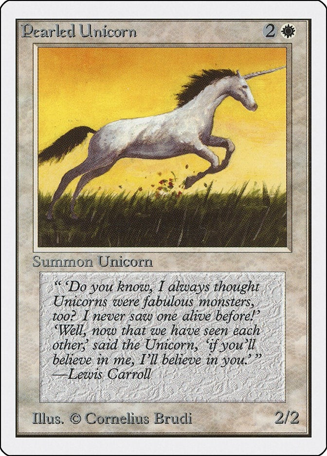 Image for Pearled Unicorn (Unlimited Edition) - Magic: The Gathering