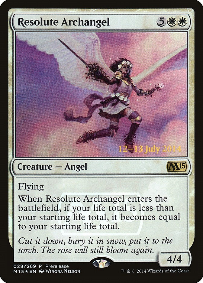 Image for Resolute Archangel (Prerelease Cards) (28) - Magic: The Gathering