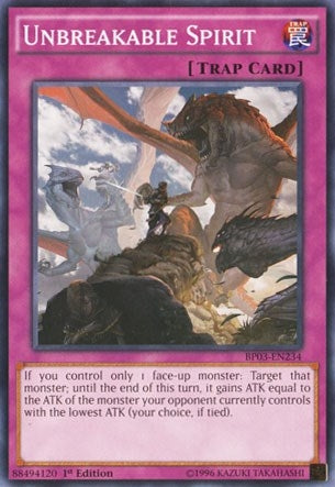 Image for Unbreakable Spirit (Battle Pack 3: Monster League) (BP03-EN234) - YuGiOh