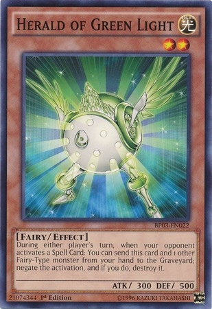 Image for Herald of Green Light (Battle Pack 3: Monster League) (BP03-EN022) - YuGiOh