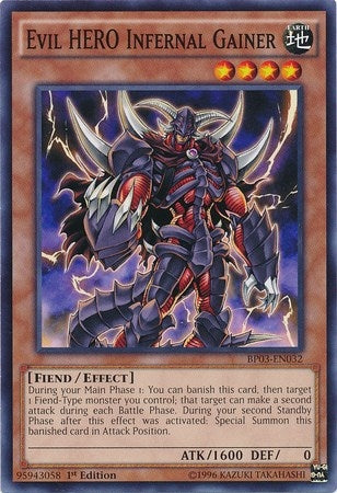 Image for Evil HERO Infernal Gainer (Battle Pack 3: Monster League) (BP03-EN032) - YuGiOh