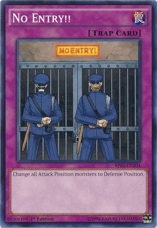Image for No Entry!! (Battle Pack 3: Monster League) (BP03-EN204) - YuGiOh