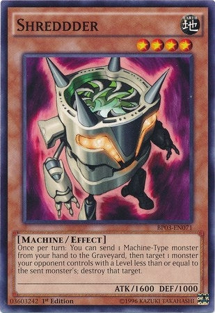 Image for Shreddder (Battle Pack 3: Monster League) (BP03-EN071) - YuGiOh