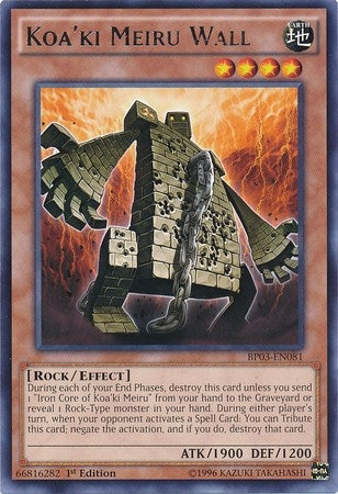 Image for Koa'ki Meiru Wall (Battle Pack 3: Monster League) (BP03-EN081) - YuGiOh