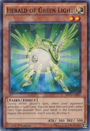 Image for Herald of Green Light (Shatterfoil) (Battle Pack 3: Monster League) (BP03-EN022) - YuGiOh