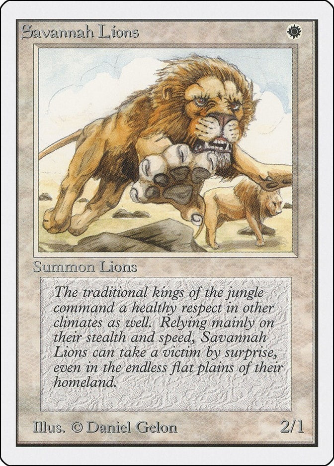Image for Savannah Lions (Unlimited Edition) - Magic: The Gathering