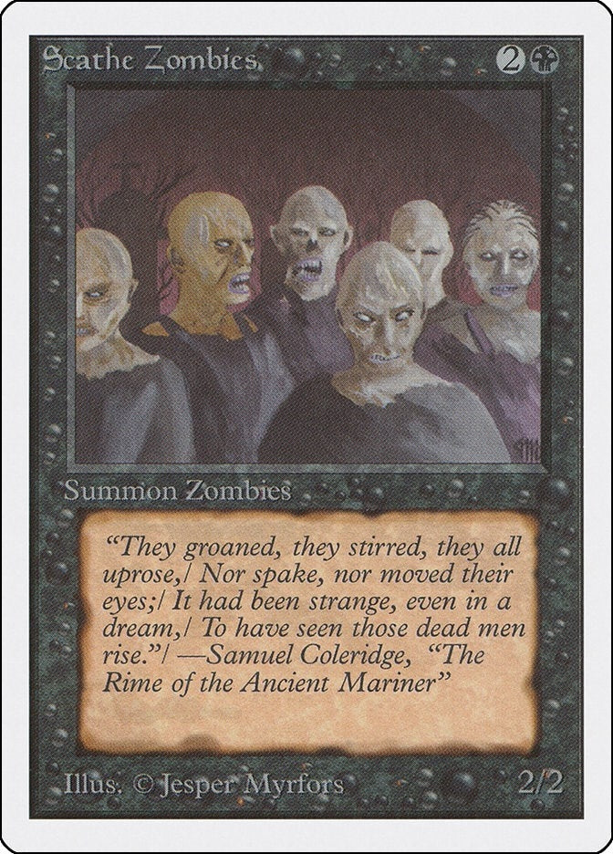 Image for Scathe Zombies (Unlimited Edition) - Magic: The Gathering