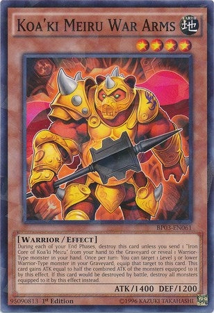 Image for Koa'ki Meiru War Arms (Shatterfoil) (Battle Pack 3: Monster League) (BP03-EN061) - YuGiOh