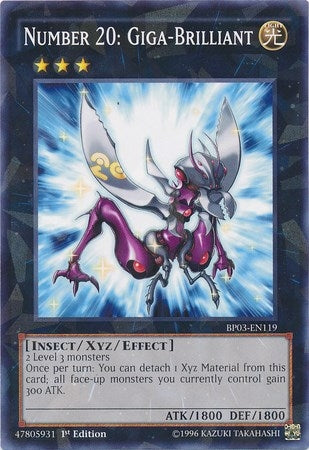 Image for Number 20: Giga-Brilliant (Shatterfoil) (Battle Pack 3: Monster League) (BP03-EN119) - YuGiOh