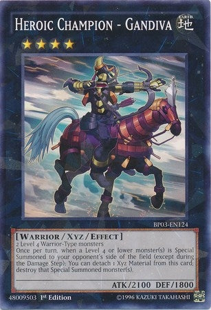 Image for Heroic Champion - Gandiva (Shatterfoil) (Battle Pack 3: Monster League) (BP03-EN124) - YuGiOh