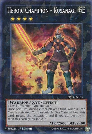 Image for Heroic Champion - Kusanagi (Shatterfoil) (Battle Pack 3: Monster League) (BP03-EN125) - YuGiOh