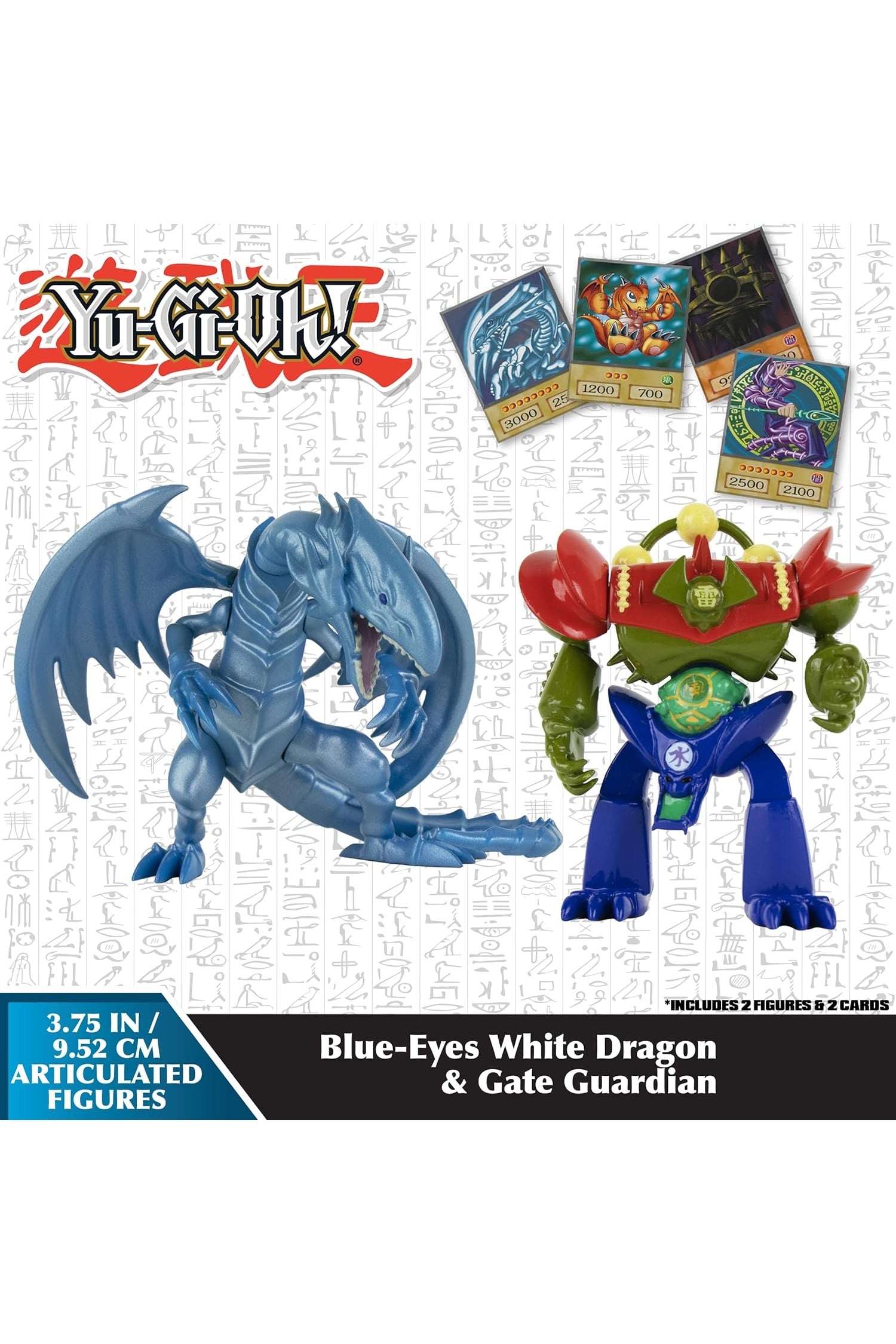 Yugioh! Blue-Eyes White Dragon & Gate Guardian Articulated Figures