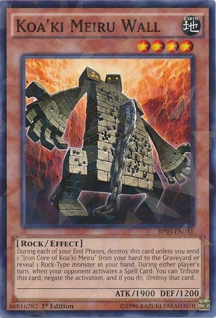 Image for Koa'ki Meiru Wall (Shatterfoil) (Battle Pack 3: Monster League) (BP03-EN081) - YuGiOh