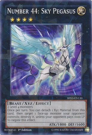 Image for Number 44: Sky Pegasus (Shatterfoil) (Battle Pack 3: Monster League) (BP03-EN130) - YuGiOh