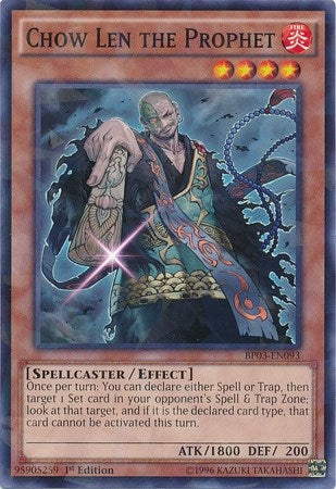 Image for Chow Len the Prophet (Shatterfoil) (Battle Pack 3: Monster League) (BP03-EN093) - YuGiOh