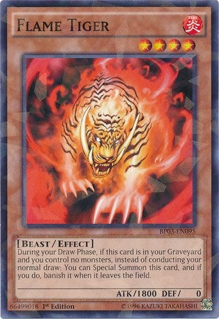 Image for Flame Tiger (Shatterfoil) (Battle Pack 3: Monster League) (BP03-EN095) - YuGiOh