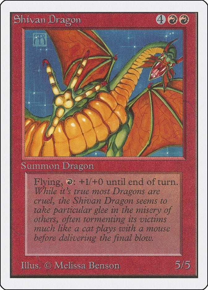 Image for Shivan Dragon (Unlimited Edition) - Magic: The Gathering