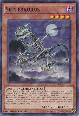Image for Skelesaurus (Shatterfoil) (Battle Pack 3: Monster League) (BP03-EN108) - YuGiOh