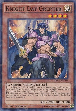 Image for Knight Day Grepher (Shatterfoil) (Battle Pack 3: Monster League) (BP03-EN109) - YuGiOh