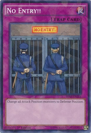 Image for No Entry!! (Shatterfoil) (Battle Pack 3: Monster League) (BP03-EN204) - YuGiOh