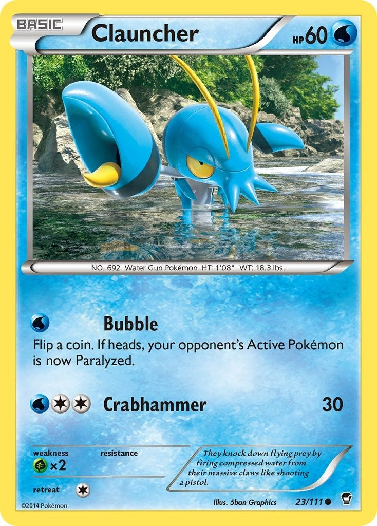 Image for Clauncher (XY - Furious Fists) (23/111) - Pokemon