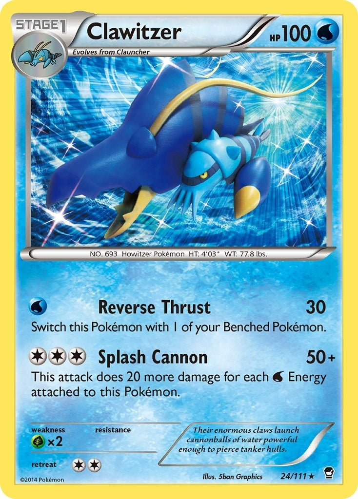 Image for Clawitzer (XY - Furious Fists) (24/111) - Pokemon