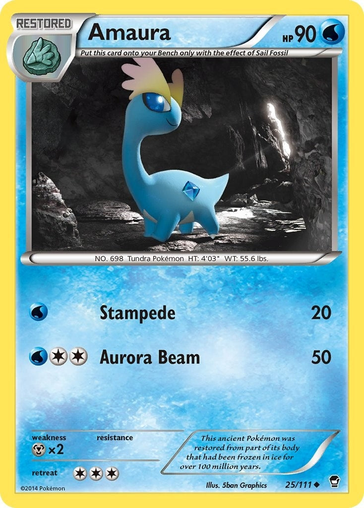 Image for Amaura (XY - Furious Fists) (25/111) - Pokemon