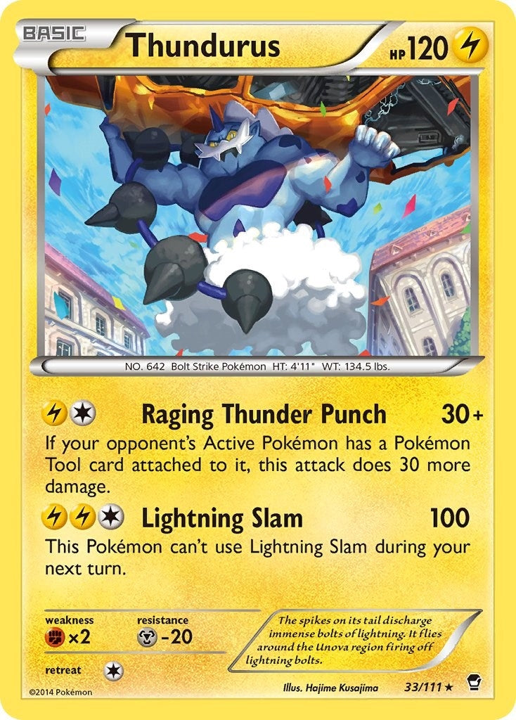 Image for Thundurus (XY - Furious Fists) (33/111) - Pokemon
