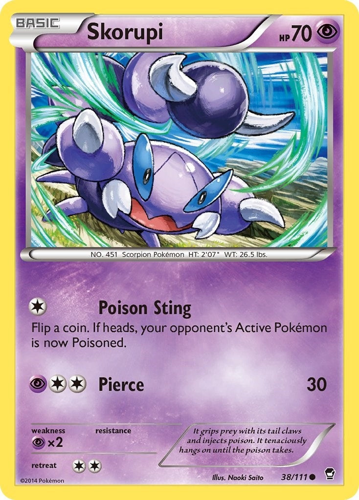 Image for Skorupi (XY - Furious Fists) (38/111) - Pokemon