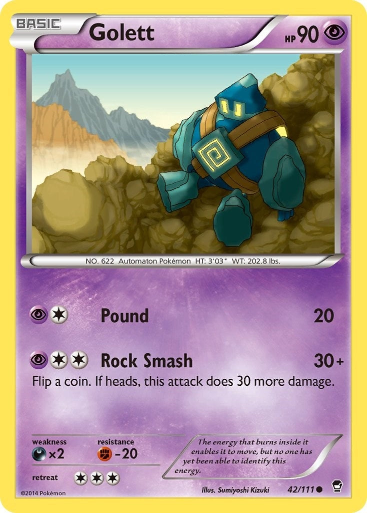 Image for Golett (XY - Furious Fists) (42/111) - Pokemon