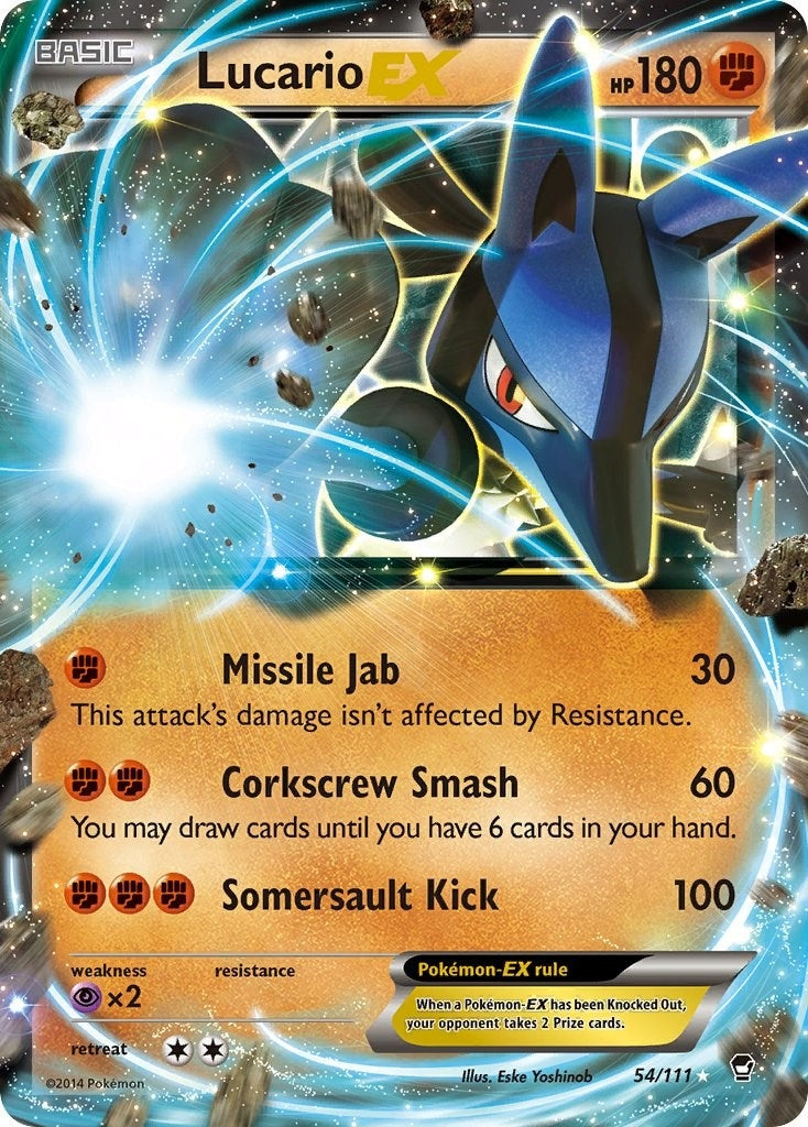 Image for Lucario EX (XY - Furious Fists) (54/111) - Pokemon