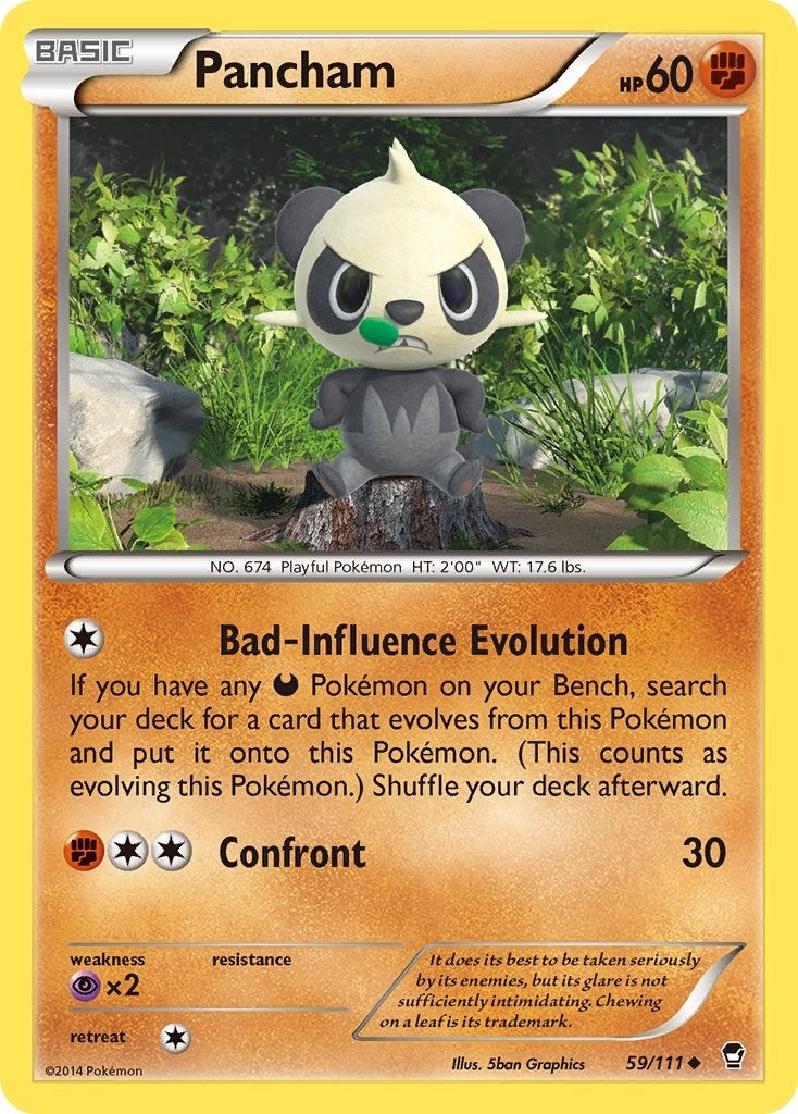 Image for Pancham (59) (XY - Furious Fists) (59/111) - Pokemon