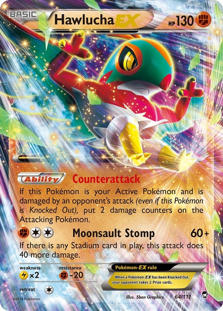 Image for Hawlucha EX (XY - Furious Fists) (64/111) - Pokemon
