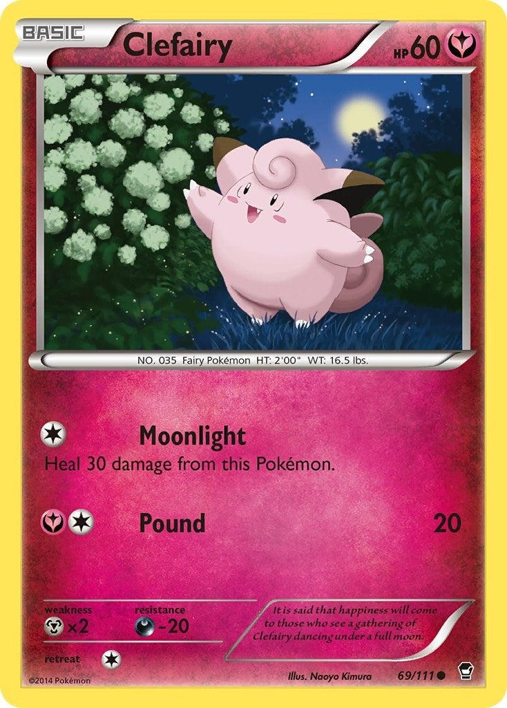 Image for Clefairy (69) (XY - Furious Fists) (69/111) - Pokemon