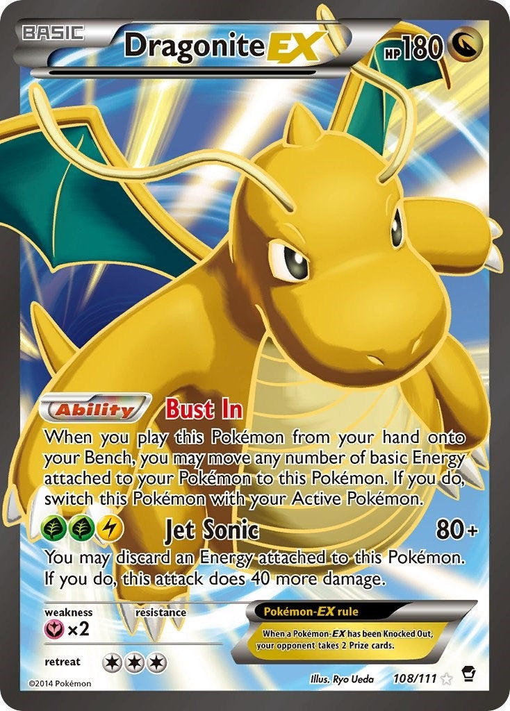 Image for Dragonite EX (108 Full Art) (XY - Furious Fists) (108/111) - Pokemon