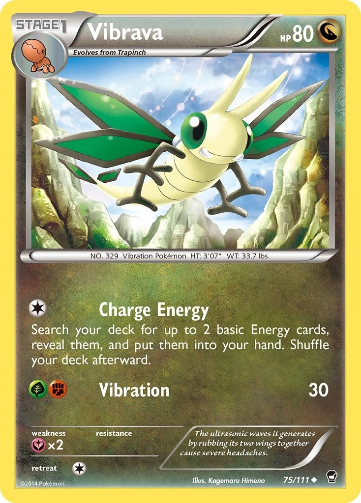 Image for Vibrava (XY - Furious Fists) (75/111) - Pokemon