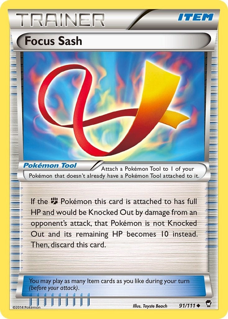Image for Focus Sash (XY - Furious Fists) (91/111) - Pokemon