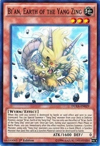 Image for Bi'an, Earth of the Yang Zing (Duelist Alliance) (DUEA-EN029) - YuGiOh