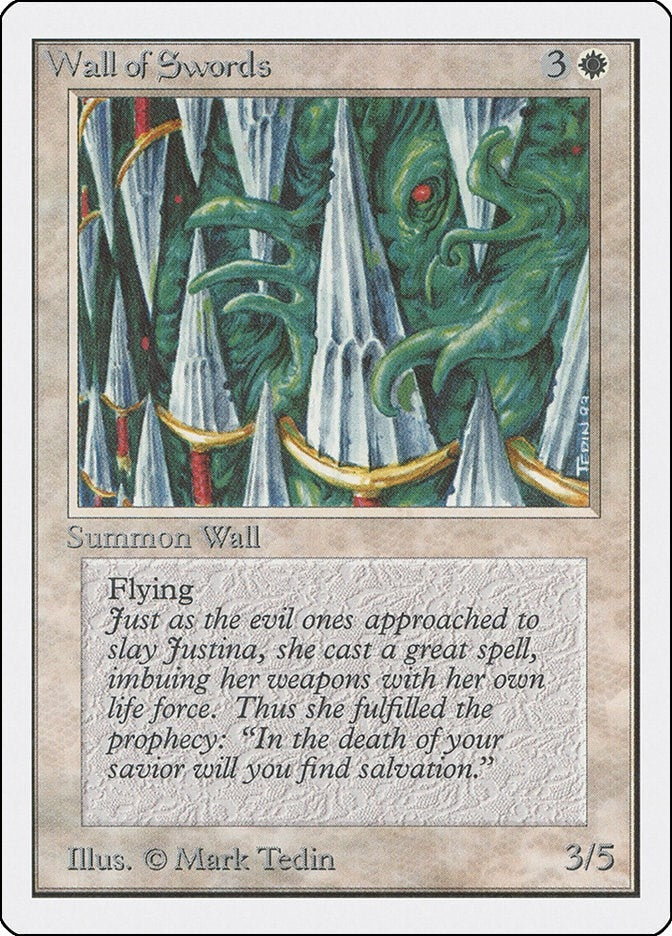 Image for Wall of Swords (Unlimited Edition) - Magic: The Gathering